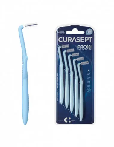 curasept-proxi-angle-p11-azzurro-light-blue CURASEPT BROSSETTE INTERDENTAIRE ANGLE P11 – Image 1