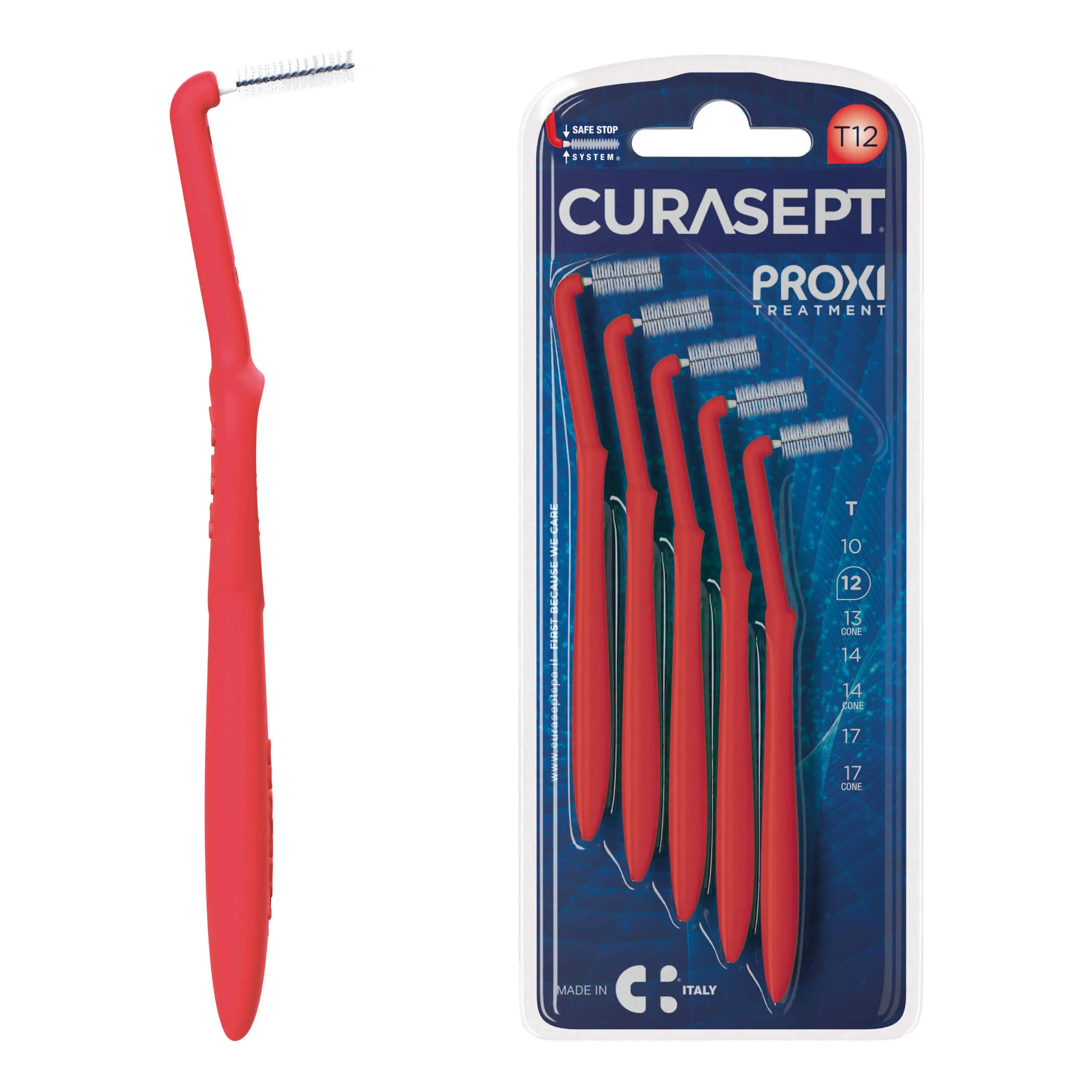 curasept-proxi-angle-t12-rosso-red CURASEPT BROSSETTE INTERDENTAIRE ANGLE T12 – Image 1