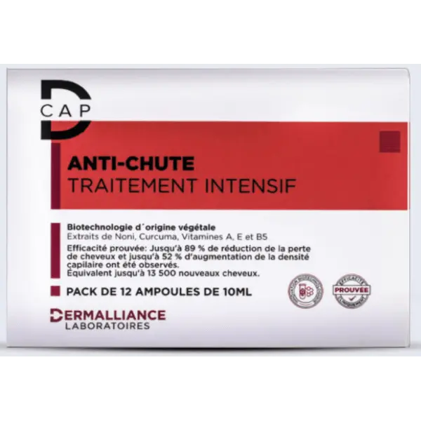 d-cap-ampoules-traitement-intensif-anti-chute-12-x-10-ml D CAP TRIATEMENT INTENSIF ANTI-CHUTE PACK 12 AMPOULE – Image 1