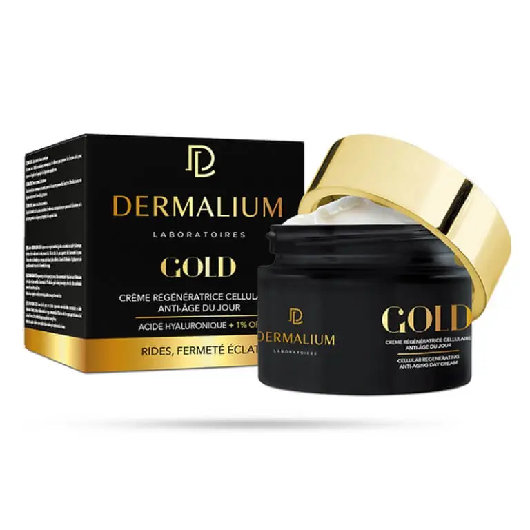 dermalium-gold-creme-regeneratrice-cellulaire-anti-age-du-jour-50ml DERMALIUM GOLD CREME REGENERATRICE CELLULAIRE ANTI-AGE DE JOUR 50ml – Image 1