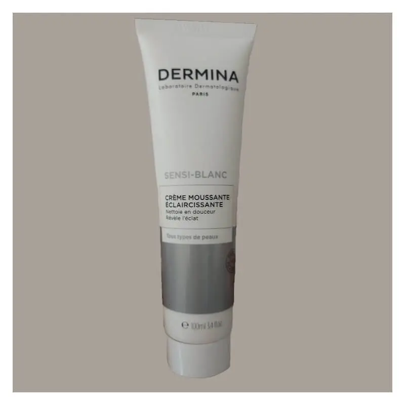 dermina-sensi-blanc-creme-moussante-eclaircissante-100ml DERMINA SENSI-BLANC CREME MOUSSANTE ECLAIRCISSANTE 100ML – Image 1