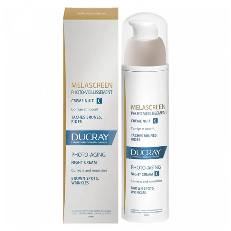 ducray-melascreen-creme-nuit-50ml DUCRAY MELASCREEN PHOTO-VIEILLISSEMENT Crème Nuit 50ml - Taches Brunes, Rides – Image 1