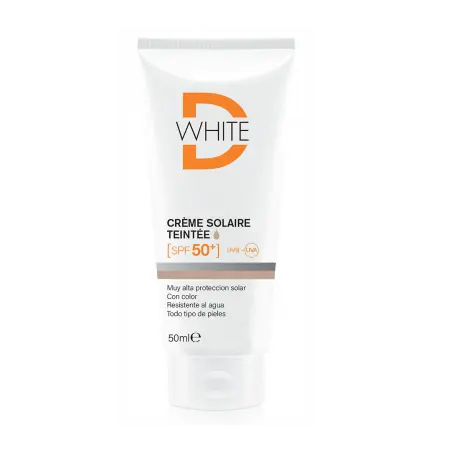 dwhite-creme-solaire-teintee-spf50-50ml DWHITE CREME SOLAIRE TEINEE SPF 50 50ML – Image 1