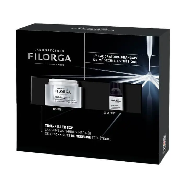 FILORGA COFFRET TIME FILLER 5XP CREME CORRECTION 50 ML + SKIN PREP MOUSSE 30ML OFFERT
