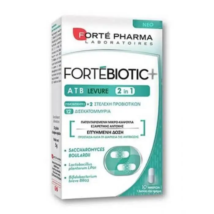 Forte Pharma ForteBIOTIC+ ATB 2 In 1 Levure 10 Caps