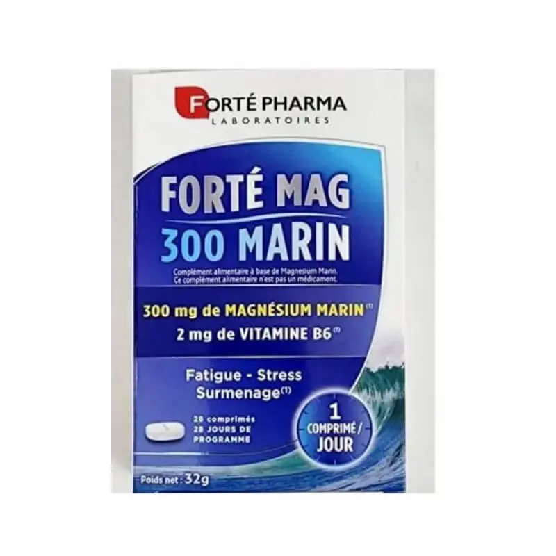 forte-pharma-magne-300-marin-28-comprimes Forté Pharma Magné 300 Marin – 28 Comprimés – Image 1