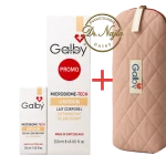 Pack Promo Galby Uniskin – Lait Corporel Dépigmentant & Éclaircissant + Sérum Unifiant avec Trousse Offerte