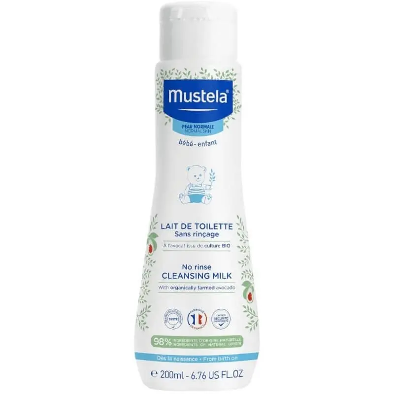 image_1024 Mustela Bébé Lait de Toilette Sans Rinçage 200ml – Image 1