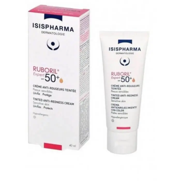 isispharma-ruboril-expert-50-crème-anti-rougeurs-teinte ISISPHARMA RUBORIL EXPERT TEINTEE SPF50+ 40ML – Image 1