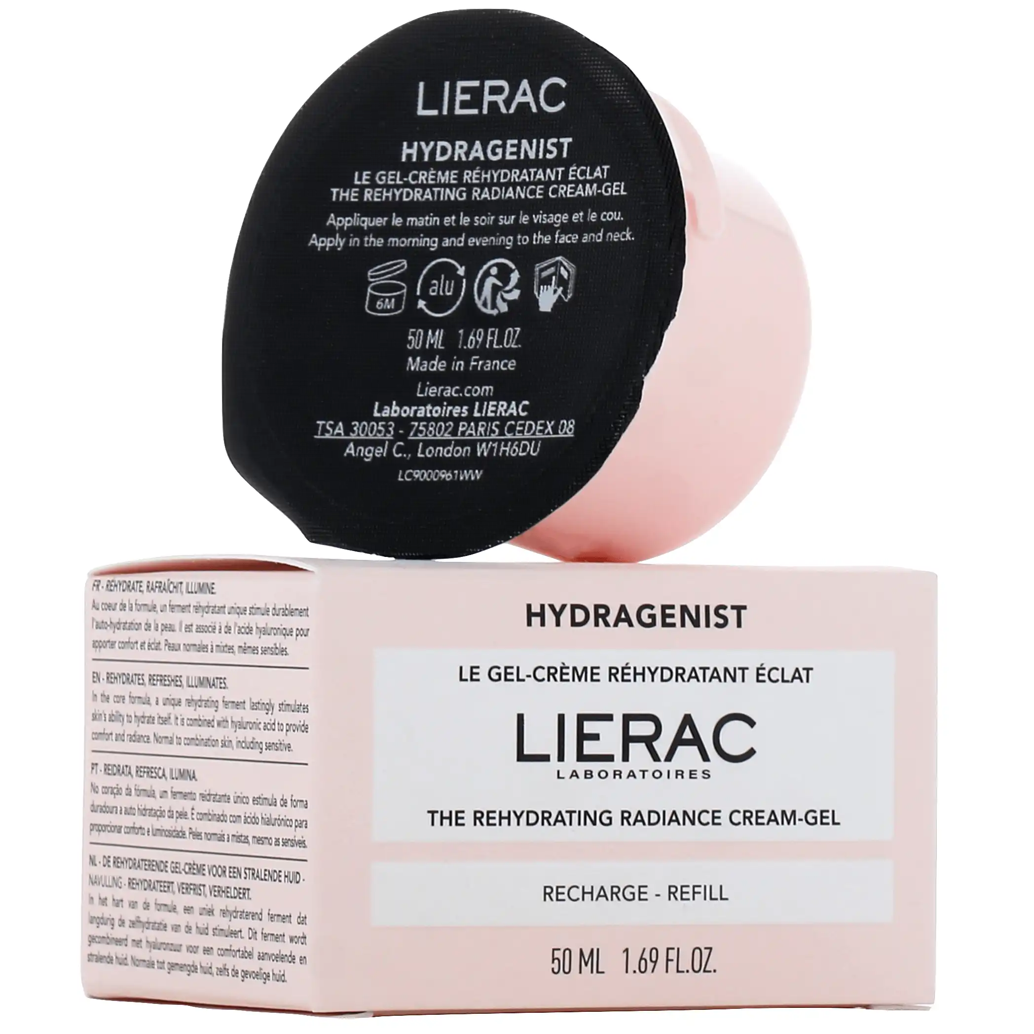 lierac-hydragenist-gel-creme-rehydratant-eclat-lierac8-1680773107 LIERAC REFILL_RECHARGE_ RADIANCE REHYDRATING Gel-Cream - Hydragénist - 50 Ml – Image 1