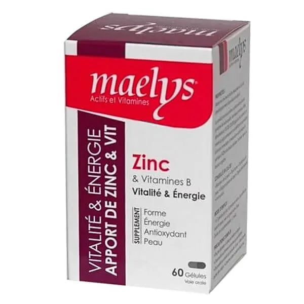 maelys-zinc-60-gelules Maelys Zinc 60 gélules – Image 1
