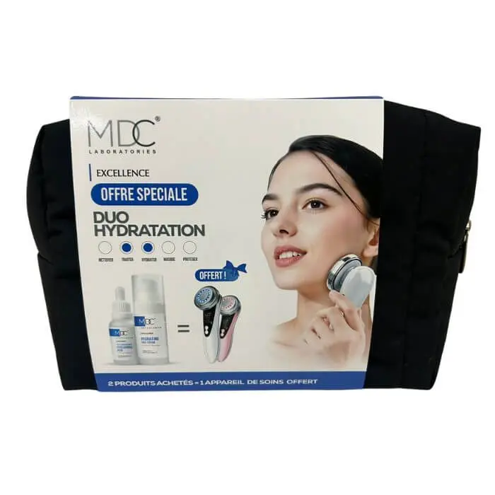 mdc-mdc-excellence-offre-special-duo-hydratation-soins-hydratants MDC PACK Hydratation +Appareil Masseur Pour Visage Offert – Image 1