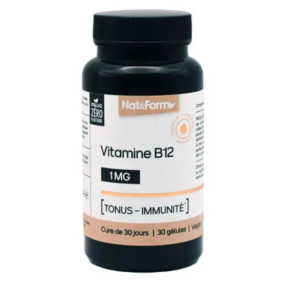 natampform-vit-b12-30-gel Nat&Form Vitamine B12 Nutraceutique 30 Gélules – Image 1