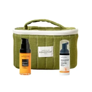 NOVEXPERT Trousse Routine Eclat et Anti-Âge Sérum Booster à la Vitamine C 30ml + Mousse Nettoyante Flash Eclat Vitamine C 40ml
