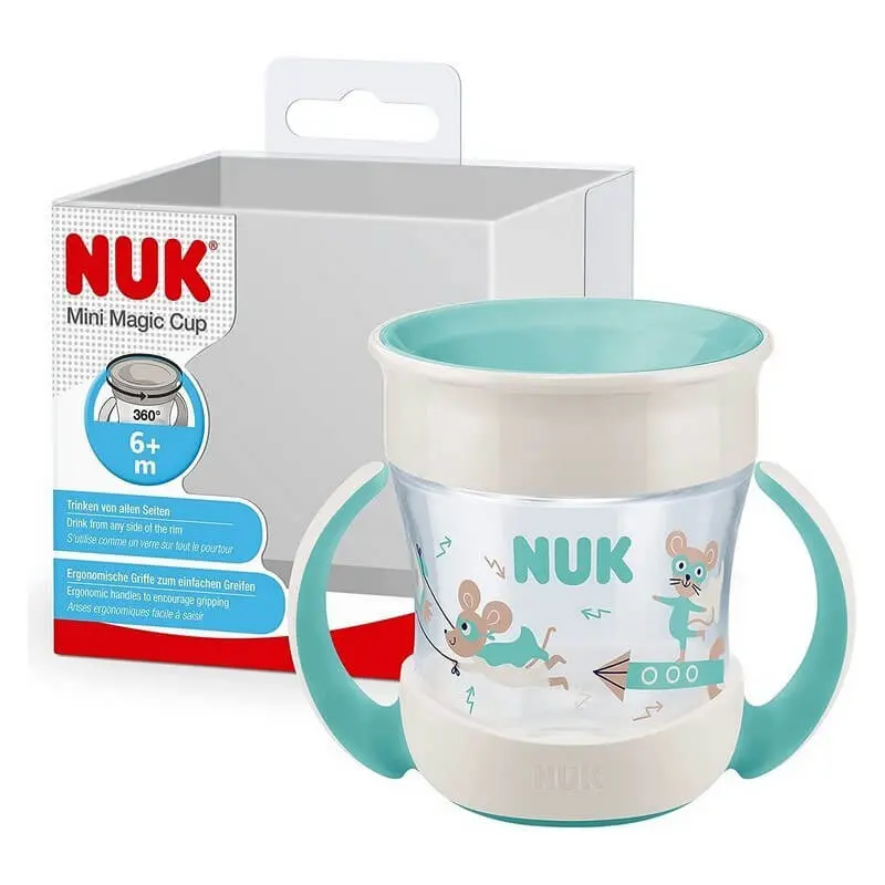 nuk-tasse-mini-magic-cup-6m-160ml-garcon Nuk Tasse Mini Magic Cup 6m+ 160ml – Image 1