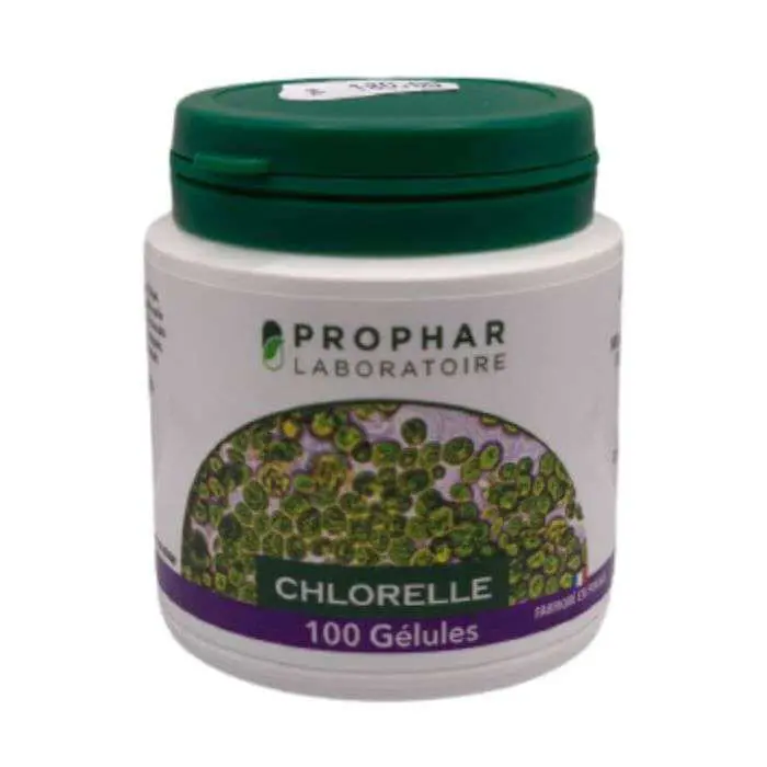 prophar-prophar-chlorelle-100-gelules-vitamine-et-forme PROPHAR CHLORELLE 100 GELULES – Image 1
