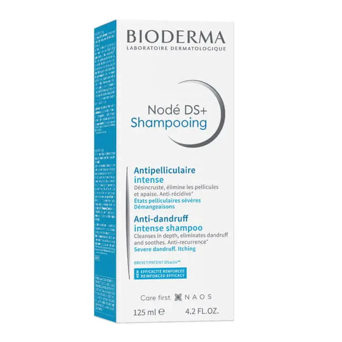 shampoing-antipelliculaire-125ml-node-cuir-chevelu-sensible-bioderma-packaging BIODERMA NODE DS+ SHAMPOOING ANTIPELLICULAIRE INTENSIF 125 ML – Image 1