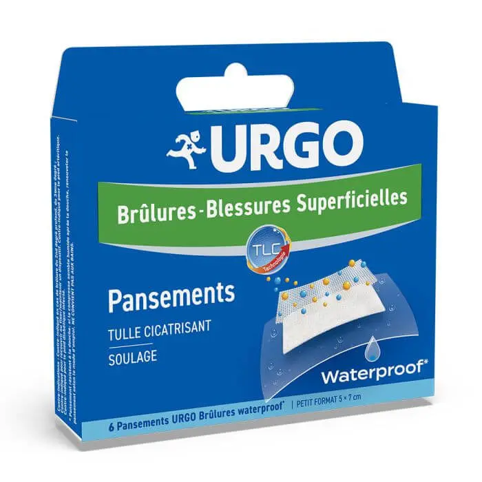 urgo-brulures-pans-waterp-pf-b-6 URGO PANSEMENT BRULURES WATERPROOF BOITE DE 6 – Image 1