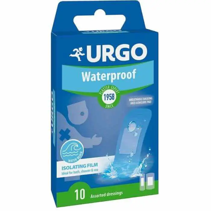 urgo-urgo-waterproof-insulating-film-10-bandelettes-pansements URGO WATERPROOF INSULATING FILM 10 BANDELETTES – Image 1
