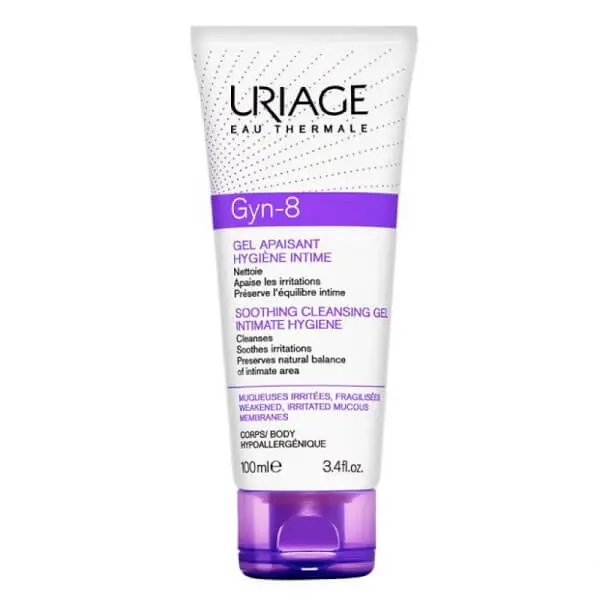 uriage-gyn-8-gel-moussant-toilette-intime-100-ml URIAGE GYN-8 GEL APAISANT HYGIENE INTIME 100ML – Image 1