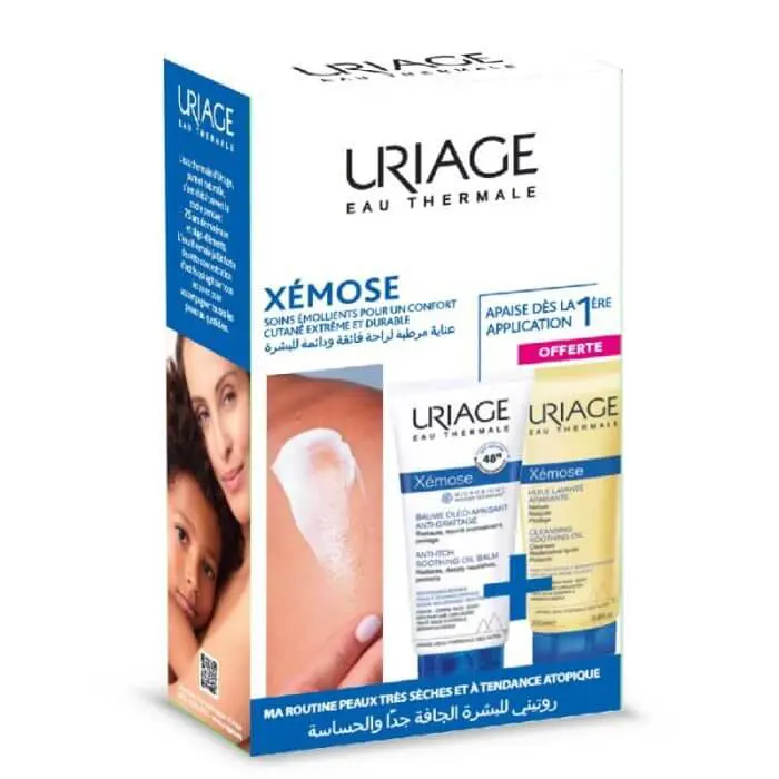 uriage-offre-xemose-baume-oleo-apaisant-anti-grattage-200-ml-huile-lavante-apaisante-200-ml URIAGE OFFRE XEMOSE BAUME OLEO APAISANT ANTI GRATTAGE 200 ML + HUILE LAVANTE APAISANTE 200 ML – Image 1