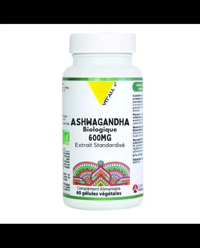 vitall-vitall-ashwagangha-biologique-600-mg-60-gelules-bien-etre-et-equilibre-emotionnel VITALL + ASHWAGANGHA BIOLOGIQUE 600 MG 60 GELULES – Image 1