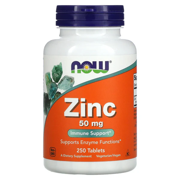 Now_20Foods_733739015228_1_grande.webp NOW Zinc 50mg 250 Comprimés – Image 1