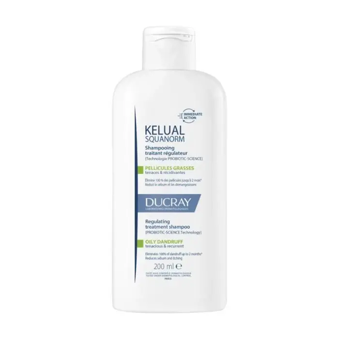 ducray-ducray-kelual-squanorm-shampooing-traitant-regulateur-pellicules-grasses-200ml-shampoings-anti-pelliculaires.webp DUCRAY KELUAL SQUANORM SHAMPOOING TRAITANT REGULATEUR PELLICULES GRASSES 200ML – Image 1